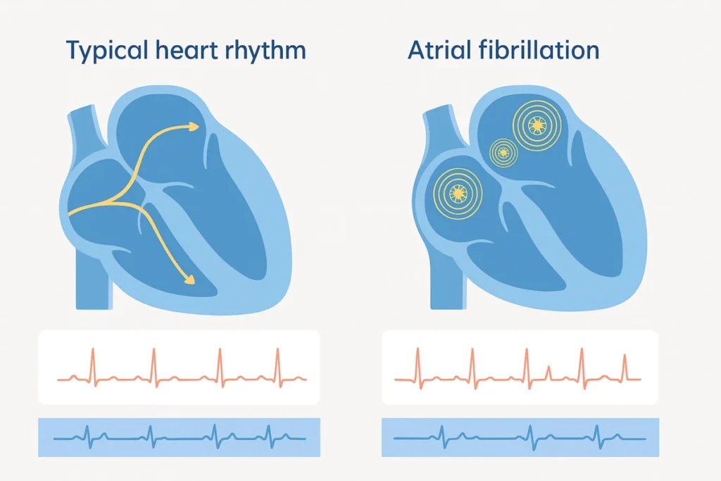 Srčana bolest  atrijalna fibrilacija